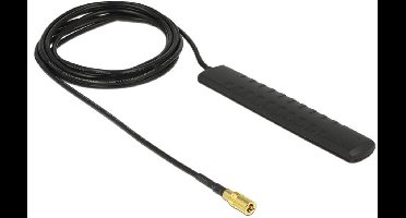 DAB+ DVB-T2 antenne SMB-plug 20 DBI Actieve omnidirectionele zwarte lijmmontage