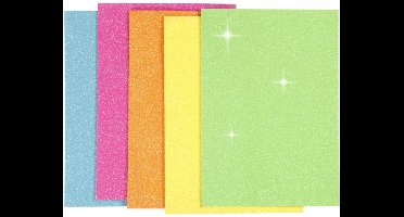 CC EVA Foam Glitter Neon A5 2mm 5 vel