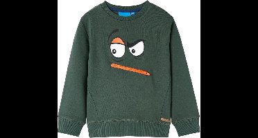vidaXL - Kindertrui - 104 - donkergroen