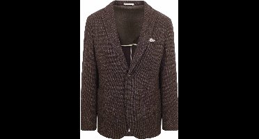 Suitable Colbert Fame Pied de Poule Bruin - Maat 54 - Heren blazer