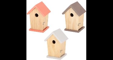 Tweetfeed Nestkast Pastel Grenenhout