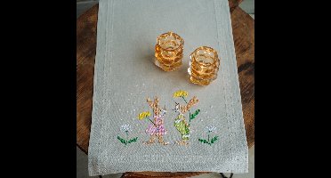 Vervaco - Loper kit - Pasen - Paaskonijnen - PN-0196679 - Borduren - Borduurpakket - Borduurpakket volwassenen - Borduurpakket kind