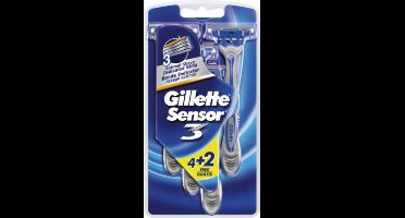 Gillette Sensor3 Scheermes - 6 stuks