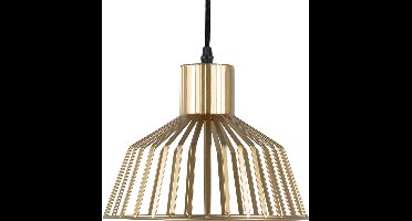 Leitmotiv Hanglamp Lignes Wide - Goud - Ø24cm - Scandinavisch,Modern - Hanglampen Eetkamer, Slaapkamer, Woonkamer