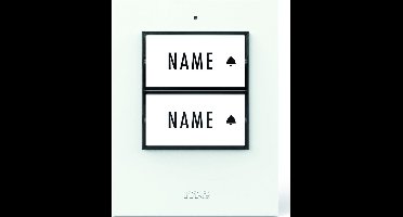 M-E BELL-502-TXW EXTRA Draadloze DEURBELDRUKKER - 2x drukknop - groot bereik - wit - 41357