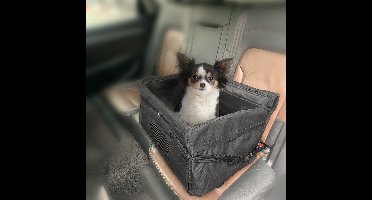 Duvoplus Autostoel Voor Hond - Isofix - Transportbox - Zwart - 45x39x30cm
