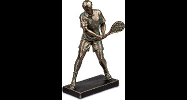 Boltze - Tennis - Man - Actie - Beeld - Bronz - 27cm