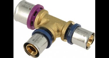 Bonfix Perskoppeling - 3x Alu-pers - T-koppeling - verlopend - 26 x 20 x 20mm