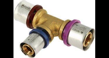 Bonfix Perskoppeling - 3x Alu-pers - T-koppeling - verlopend - 32 x 20 x 26mm