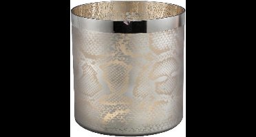 PTMD Windlicht Rinaldo - 20x20x20 cm - Glas - Bruin