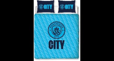Manchester City dekbedovertrek - 2-persoons - 200 x 200 cm. - Man. City dekbed - tweepersoons met 2 kussenslopen