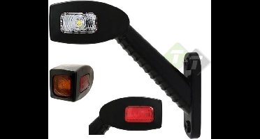led breedtelamp rechts 180mm 3x led - aanhanger zijlamp - zijlicht - breedtelicht