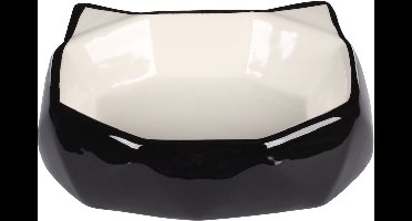 Flamingo Kubo - Eet- En Drinkpot Katten - Eet-en Drinkpot Kat Kubo Keramisch Zwart-wit 180ml 16x12x5cm - 1st - 133676 - 1st