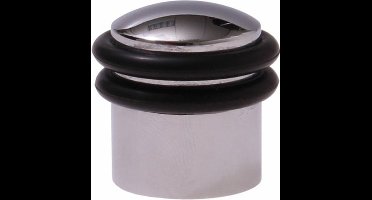 Protect-it Deurstopper/deurbuffer Triton - 1x - D30mm - inclusief schroeven - verchroomd
