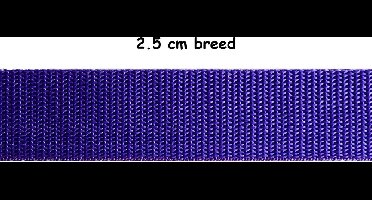 Tassenband - 3 meter - 25 mm breed - Paars - Hobbyband - Nylonband - Banden - Polyesterband - PP band - Hobby - Naaien