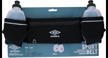 Umbro Verstelbare Heupriem met 2 Drinkflessen - Ideale Sportaccessoire voor Hydratatie en Opslag