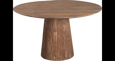 Old Inn - Eettafel Rome Rond Bruin 130cm