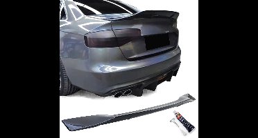 Achterklep Spoiler Cap voor Audi A4 8K Achterklep glans Zwart 2007 t/m 2015