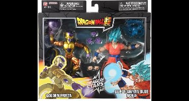 Banpresto Dragon Ball Super Dragon Stars Action Figure 2-Pack Battle Pack: Golden Frieza vs Super Saiyan Blue Goku 17 cm Action Figuur