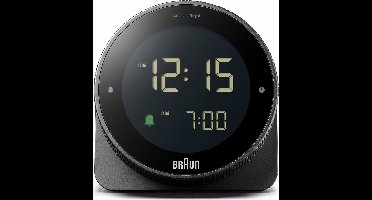 Braun BC24B - Wekker - Digitaal - Halfrond - Alarm - Snooze - 12/24H - Achtergrondverlichting - Zwart