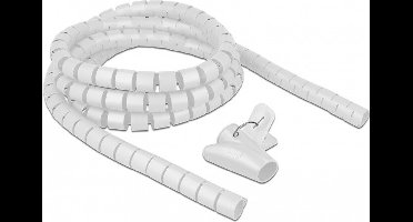 Spiraalslang met pull-in gereedschap 2,5 m x 25 mm wit