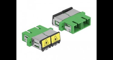 Optische vezelkoppeling met laserbescherming Flip SC Duplex Vrouw naar Sc Duplex vrouwelijke single-mode groen