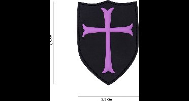 101 Inc Embleem 3D Pvc Crusader Roze 19049
