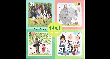 Lobbes Dieren van Fiep 4in1 Puzzel