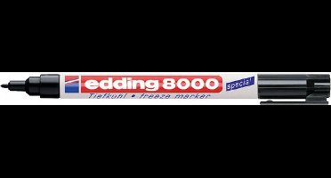 Diepvriesmarker edding 8000 rond 1mm zwart | 5 stuks