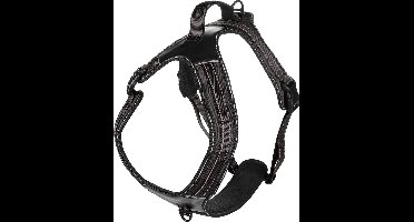 Flamingo HondenHarnas Toga - Kattentuigje - 61cm 94-132cm - Zwart