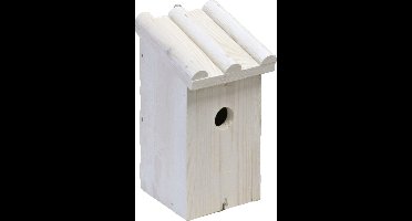 Nestkast/vogelhuisje hout wit voor mezen 14 x 16 x 27 cm - Mezenkasten