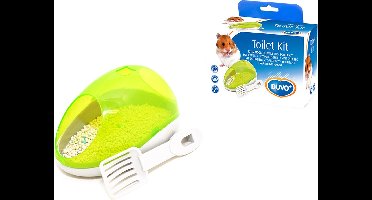 Duvoplus - Knaagdierenvoer - Knaagdier - Hamstertoilet Kit Groen - 1st