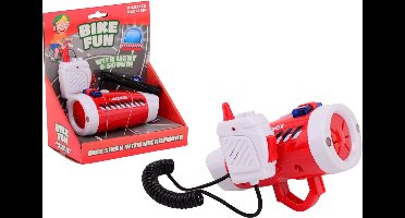 Brandweer Fietssirene met Licht en Geluid + Microfoon