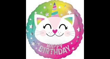 Amscan Folieballon Birthday Caticorn 43 Cm