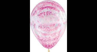Bedrukte Ballonnen Swirl Roze 30 cm 25 stuks SEMPERTEX