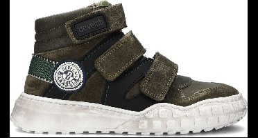 Develab 45689 Hoge sneakers - Leren Sneaker - Jongens - Groen - Maat 28