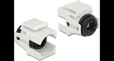 Keystone module Toslink (v) - Toslink (v) / wit