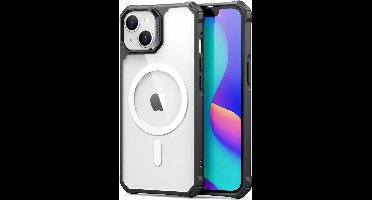 ESR Air Armor HaloLock Apple iPhone 14 Hoesje MagSafe Clear Zwart