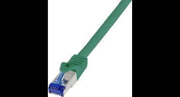 LogiLink C6A105S RJ45 CAT 6A S/FTP 15.00 m Groen 1 stuk(s)