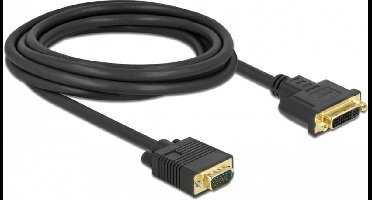 Kabel DVI 24+5 Vrouw tot VGA mannelijk 3 m