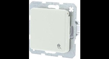 Berker M2 Inbouw Stopcontact met Randaarde - 1-voudig - Met klep - Crème