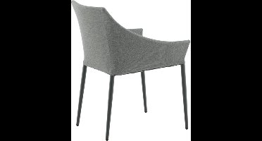 Spoga tuinstoel zwart, donkergrijs.