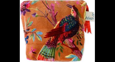 Imbarro Home & Fashion Pouch - Toilettas - Paradise - Terra - Velours