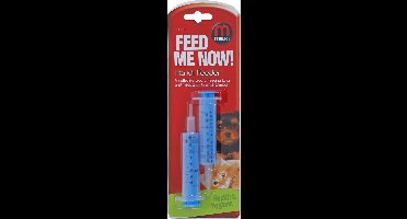 Mikki Handi Feeder - Voedingsspuit - Spuit voor vloeistoffen/medicatie -  Kleur: blauw transparant.