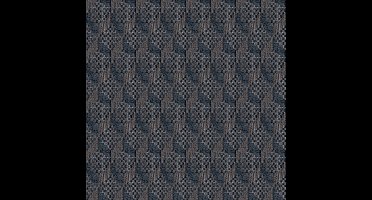 Dutch Wallcoverings - Grace 3D stitched cube charcoal - vliesbehang - 10m x 53cm - GR322307