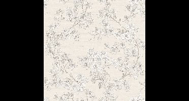 Dutch Wallcoverings - Grace Cherry blossom silver - vliesbehang - 10m x 53cm - GR322201