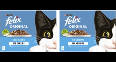 2x Felix - Original Vis Selectie in gelei - Kattenvoer - 12x85g