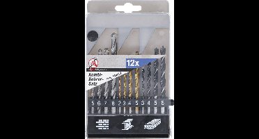 Boren set - Houtboren - Steenboren - Metaalboren set HSS Titanium - 2mm - 8mm - BGS50812