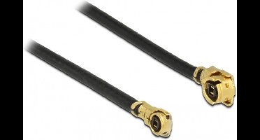 MHF I (v) - MHF 4L (v) kabel - Micro Coax (1,13 mm) - 50 Ohm / zwart - 0,20 meter