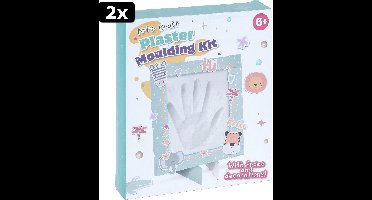 2x Gipsset met lijst en stickers